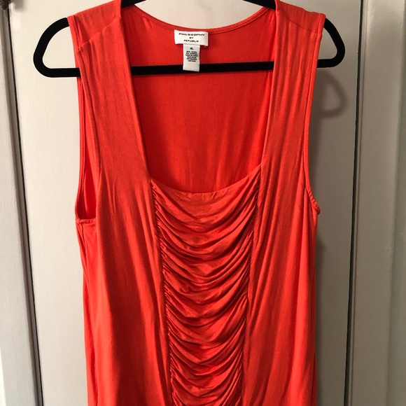 Super soft, coral tank top - Picture 1 of 3
